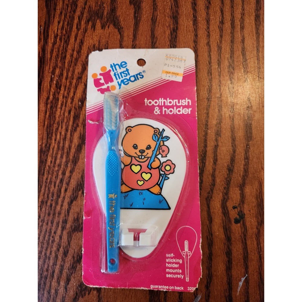 Vintage NOS The First Years Toothbrush Blue New In‎ Package - Picture 2 of 5